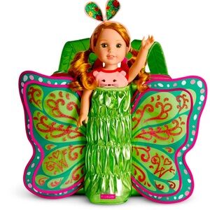 AMERICAN GIRL FLUTTER WINGS DOLL CARRIER (BUTTERFLY BACKPACK) FOR WELLIE WISHERS